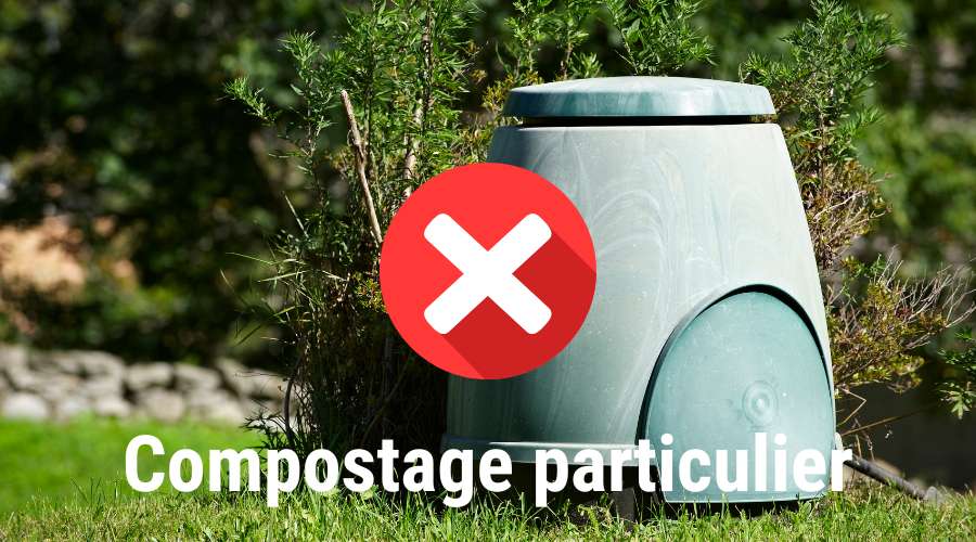 Photo montage illustrant un compostage domestique.